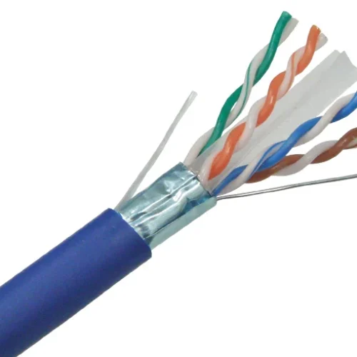 Cat6 Plenum Shielded F/UTP Solid Bare Copper 550Mhz 1000FT